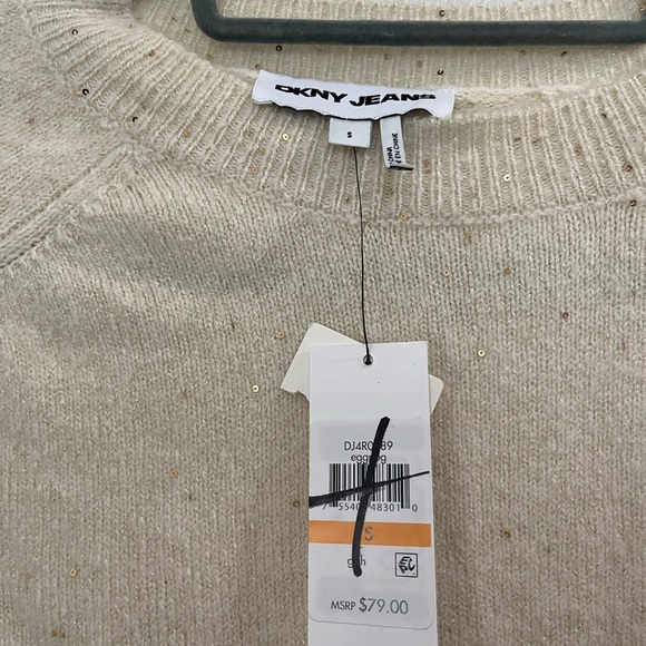 DKNY Cream Knit Pullover - Picture 7 of 7